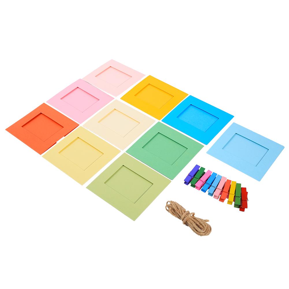 

10 Pcs 3 inch hanging LOMO Color photo frame Picture Display Modern Home Decor Color clips