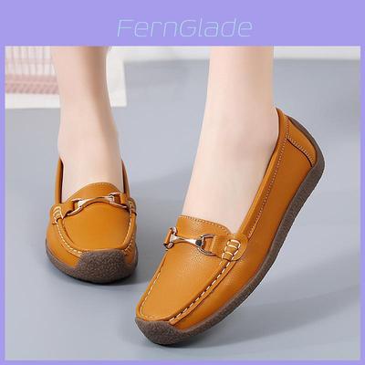 Casual Loafer Shoes For Women With Antislip Rubber Sole And Breathable Pu Insole For Daily Comfort