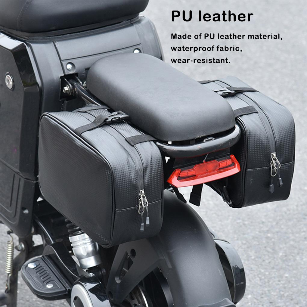 Side Bag Riding Rear Seat Backpack Electric Tail Bags Storage Carrier