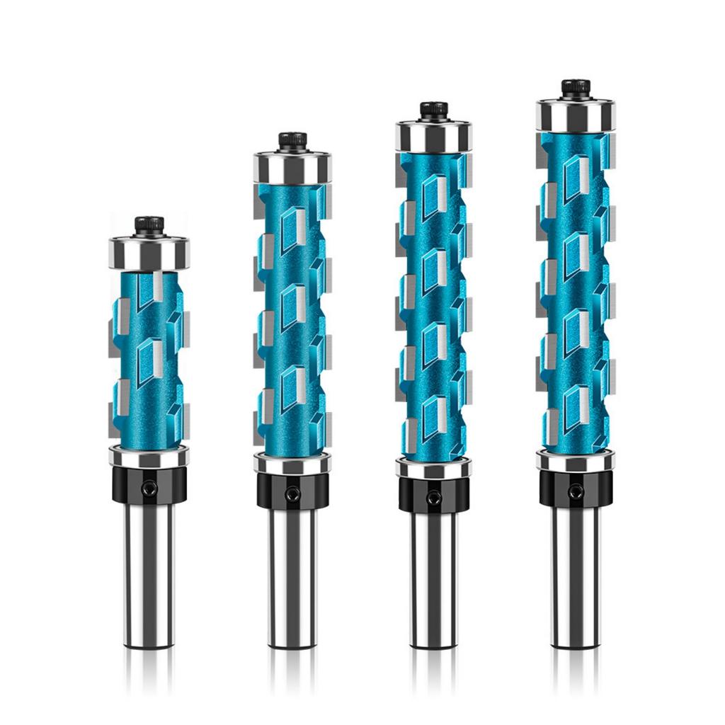 Spirals Brims Trimming Cutter With Double Bearing And Interchangeable Carbides Tip For Professional Wood Shaping
