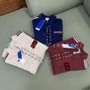 Unisex Tang Suit Sweater: Autumn/Winter Chinese Style with Three Stripes & Frog Button Embroidery