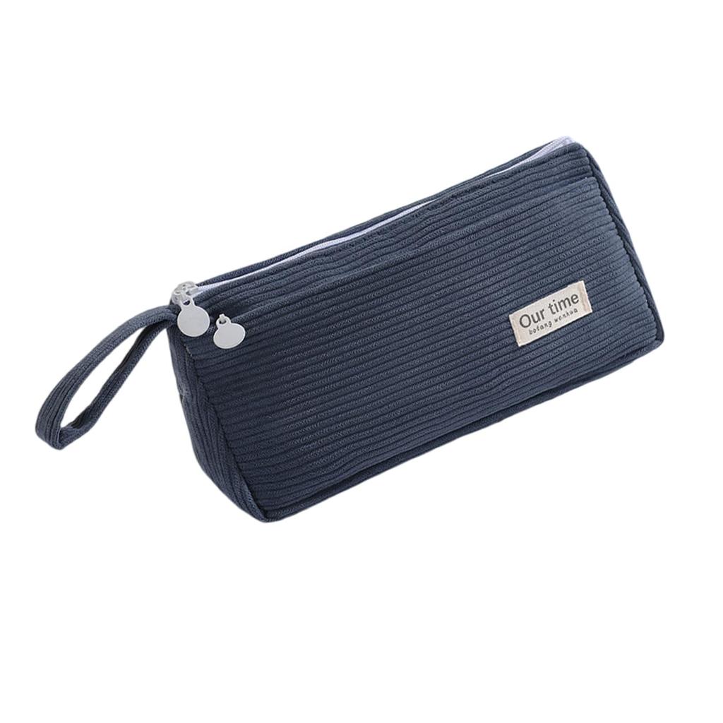 Manchester Pennskrin Dubbellagerat Pennskrin 2 Fack Pennpåsar Stor Kapacitet Pennväska Rese Sminkväska