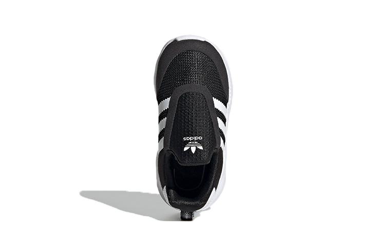 adidas Originals ZX 360 Cushioning Abrasion Resistant Breathable Low Top Toddler Shoes Black White Infant And Toddler FX4941