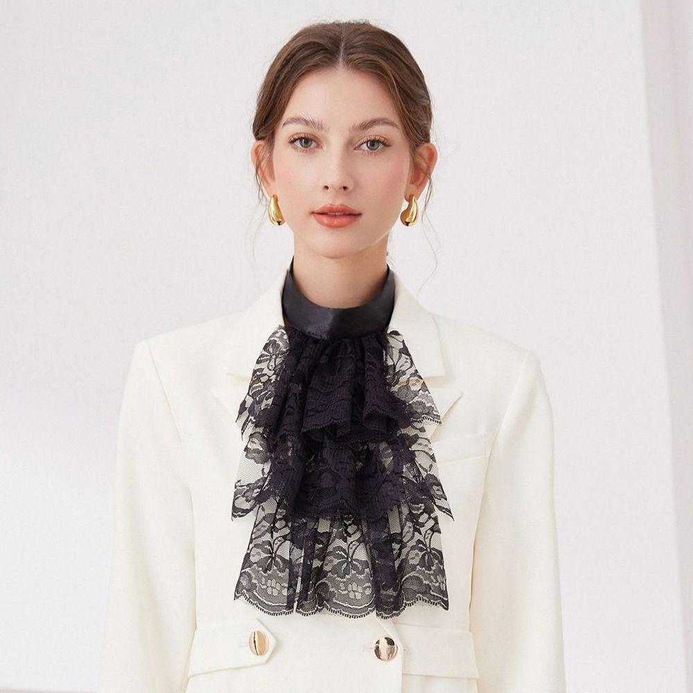 Detachable Elizabethan Neck Ruff Elegant Ruffled Collar Renaissance Collar  Historical Reenactment
