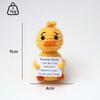 Positive Crochet Dog Doll With Affirmation Card Home Room Decoration Funny Handmade Plush Wool Doll Ornaments Christmas Gifts