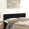 VidaXL 2x Têtes de Lit Meubles de Chambre à Coucher Accessoires de Lit Simple Têtes de Cadre de Lit Intérieur Noir 346252