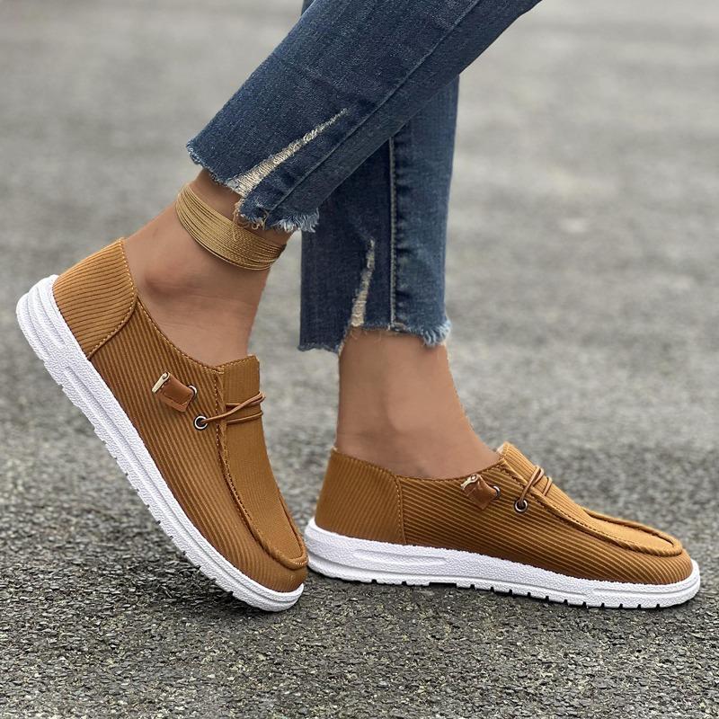Large-sized Casual Single Shoes for Women, Flat Single Shoes
