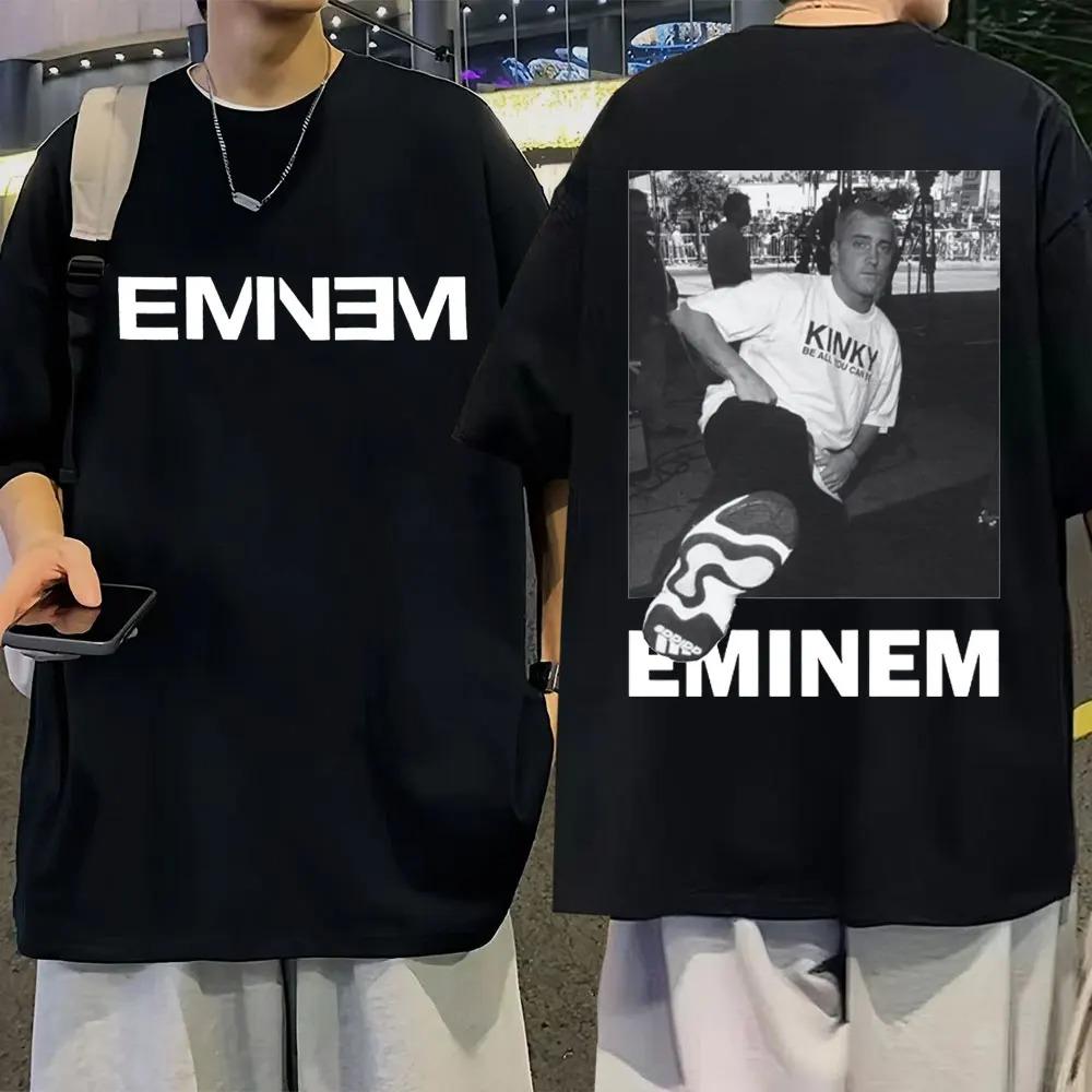 Rapper Eminem Musikalbum T-Shirt Welttournee Geschenk für Fan T-Shirt Männer Frauen Baumwolle Kurzarm Baumwoll-T-Shirt Tee Kleidung Oberteile