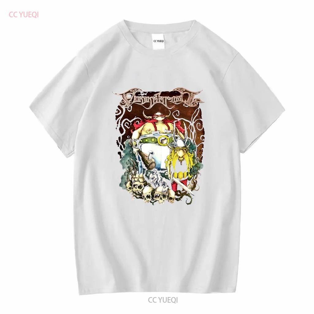 Ny 323239 Finntroll Viva La T-shirt Storlek S 5XL lång- eller kortärmad vintage Tvättad Unisex Bekväm streetwear Stretchig