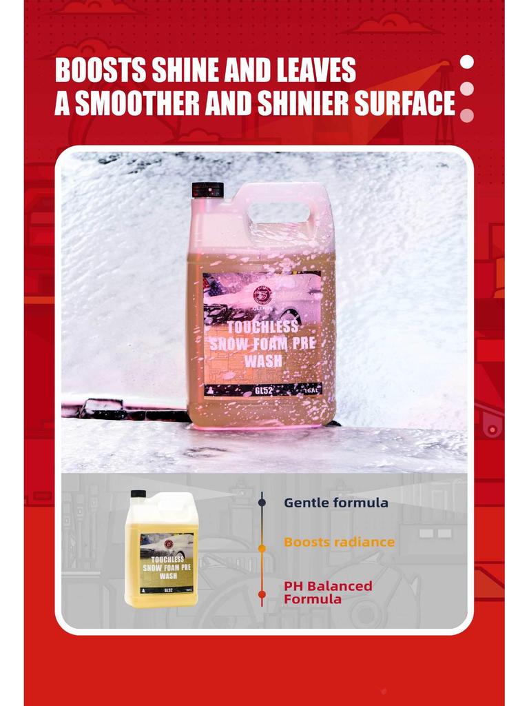 PA Car Wash Liquid: No-Wipe Pre-Wash Softener & Mud-Dissolving Water Wax