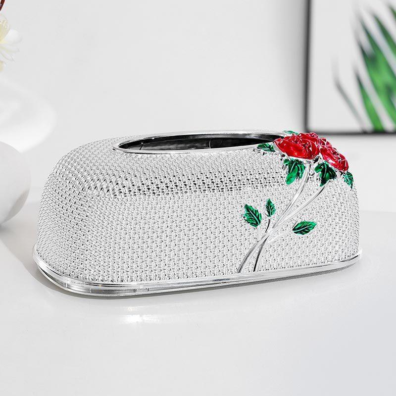 Tissue Box Living Room High-end Light Luxury Luxury Acrylic Waterproof El Office Table Decorations