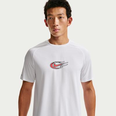 Nike Dri FIT ADV Running T Shirts Men s White Crew Neck Moderate L
