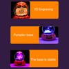 Halloween Crystal Ball Night Light for Kids 3D Pumpkin Crystal Ball LED Night Light with Resin Base Halloween Pumpkin Globes Lamp for Indoor