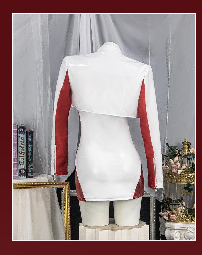 Evangelion Asuka & Rei Motorcycle Cosplay Leather Jacket Anime Set