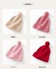 Cozy Cashmere Knit Baby Hat - Warm, Elastic, Solid Color for Autumn/Winter