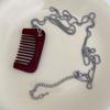 Fashion Comb Pendant Necklace with Adjustable Lanyard Pendant Necklace Perfect for Expressing Individuality Daily Life