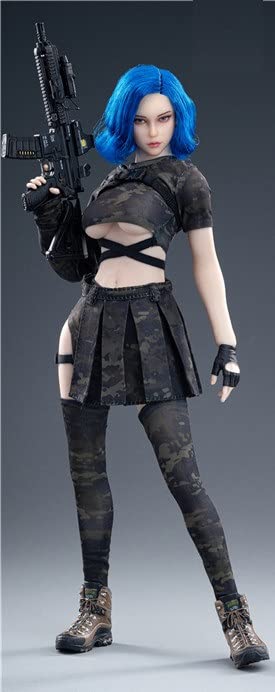 Toys Hobbies Scale Figure TBLeague Body Fire Girl Toys Armed Girl Series Camouflage Armed Girl Beautiful Clothing Set Weapons and Gloves Not &