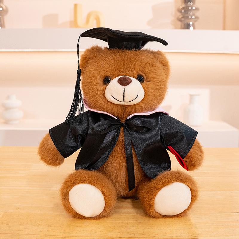 Graduation Panda Plush: Master's/Doctor's Cap Souvenir