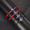 Popular Adjustable Red String Bracelet with Blue Evil Eye for Luck and Friendship