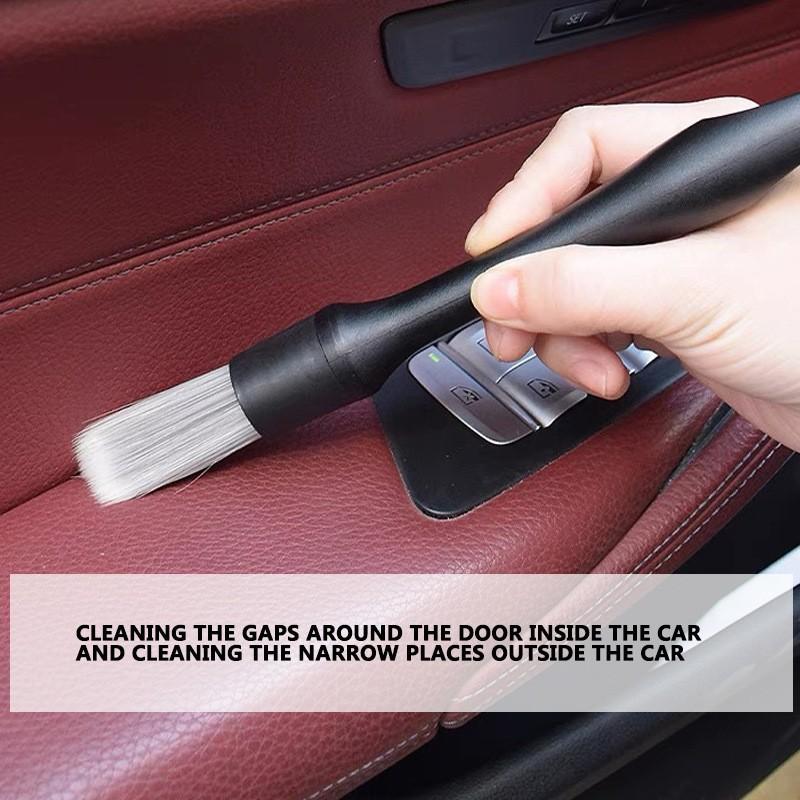 4Pcs/set Car Interior Cleaning Brush Detail Cleaning Brush Tire Brush Soft Bristle Brush Car Wash Tool Gap Brush