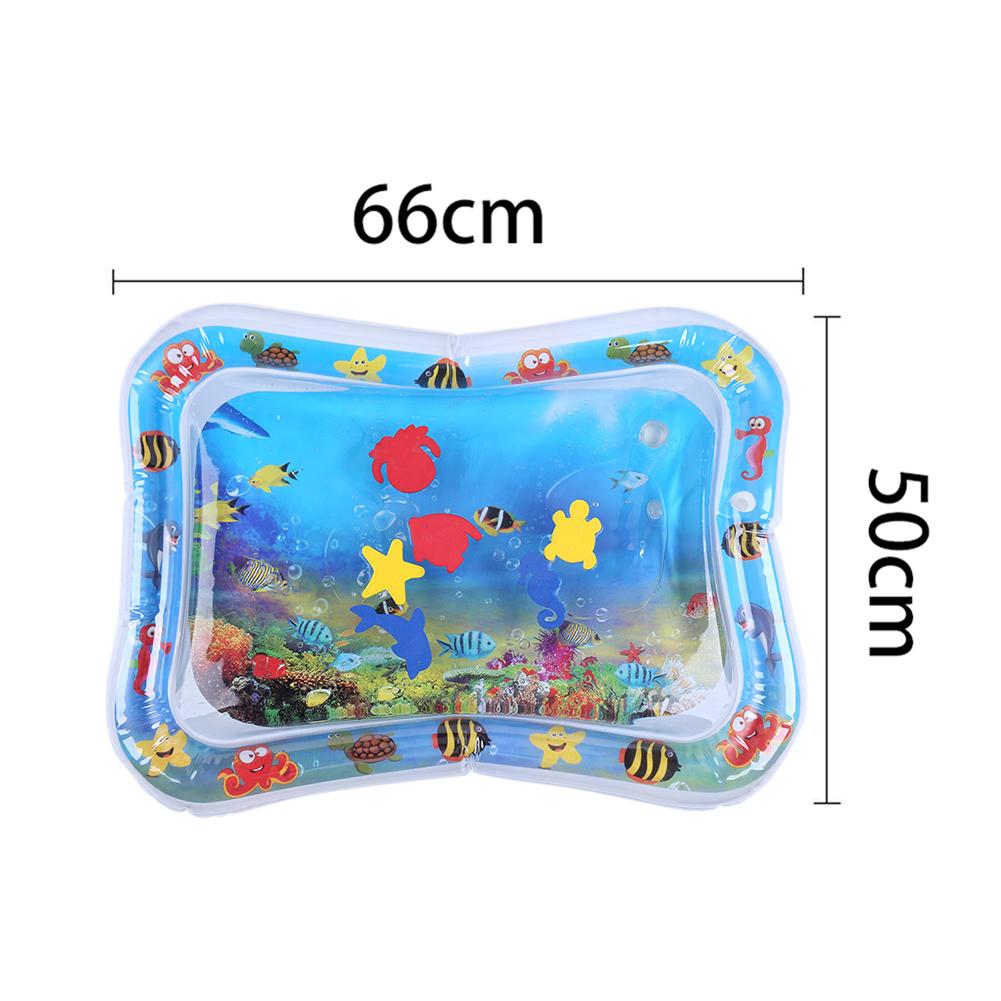 Water Sensory Play Mat Thickened Inflatable Water Mat For Cat Dog Pet Playmat With Fish Ocean Theme Baby Safety Cushion Ice Mat