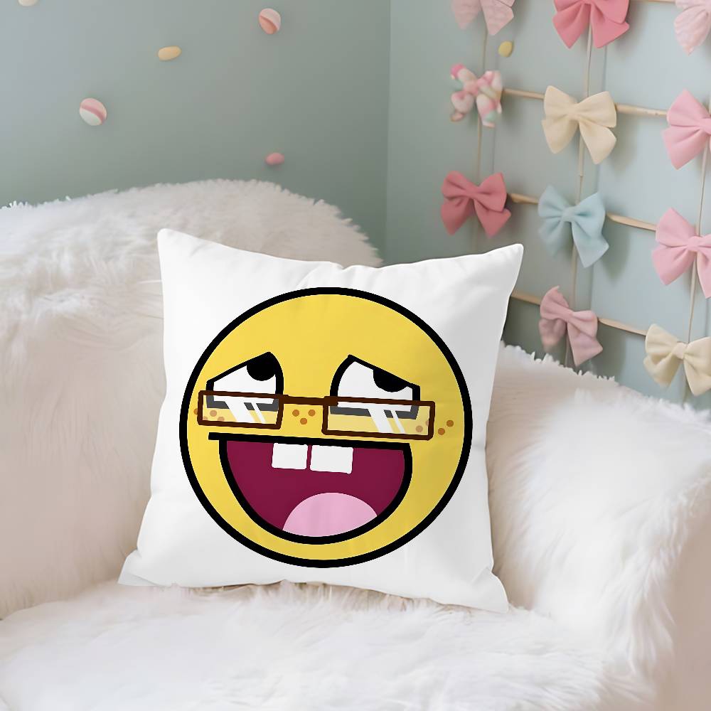 Funny EEpic Face Case Plush Fabric Soft Pillowcase Double Sided Print Cushion Cover Household Gifts
