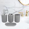 Bathroom Accessories Set Bath Ensemble Toothbrush Holder Soap Dish Countertop Decoration for