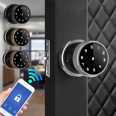 Intelock Czytnik Linii Papilarnych Bluetooth Zamek do Drzwi Klawiatura Cyfrowa Karta Inteligentna Kombinacja Pokrętła Zamek do Hotelu Domu Biura Aplikacja
