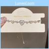 Minimalist Heartshaped Zircon Pendant Bracelet For Women With Cubic Zirconia Jewelry Gift For Ladies
