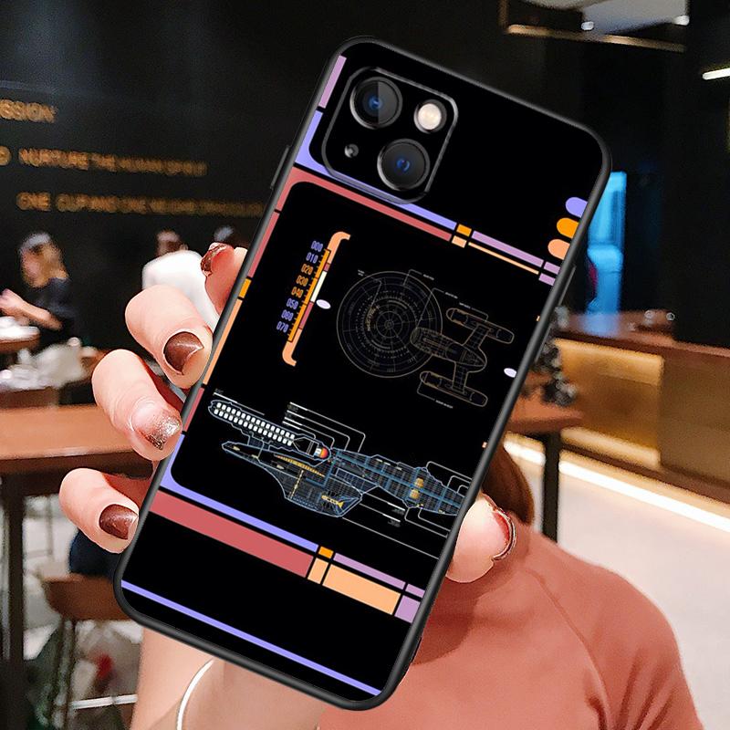 Stars And Treks Phone Case For iPhone 16 Pro Max 14 13 12 11 15 Pro Max Plus 12 13 Mini XR 16e Funda Cover
