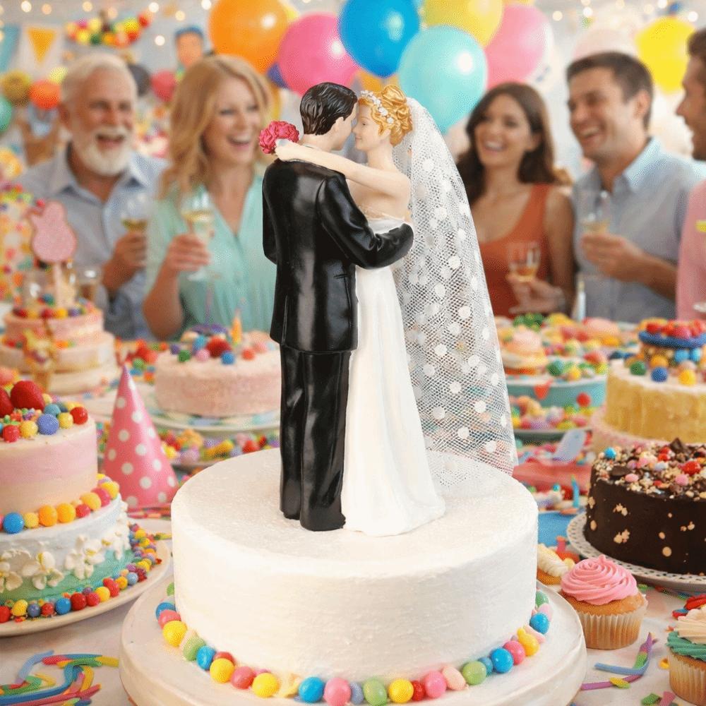  topper per torta nuziale coppia design elegante resina stile romantico decorazione torta creativa sicura figurine sposa sposo