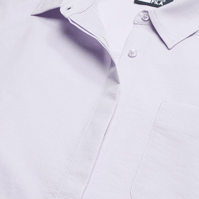 FILA White Fashion Casual Comfortable Long Sleeve Shirt Women shirts F11W633404F-VT