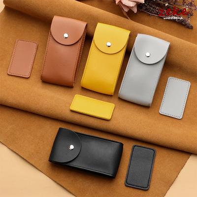 Brown Watch Bag Organizer Watch Accessories Anti-Dust Gift Bag Flannelette and Leather Bags for Jewelry Watch Storage Gift Bags