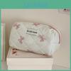 Korean 1 Pencil Piece Chic Case For Girl Sweet Simplicity White Color Bow Pencil Pouch Student High Capacity Soft Stationery Bag