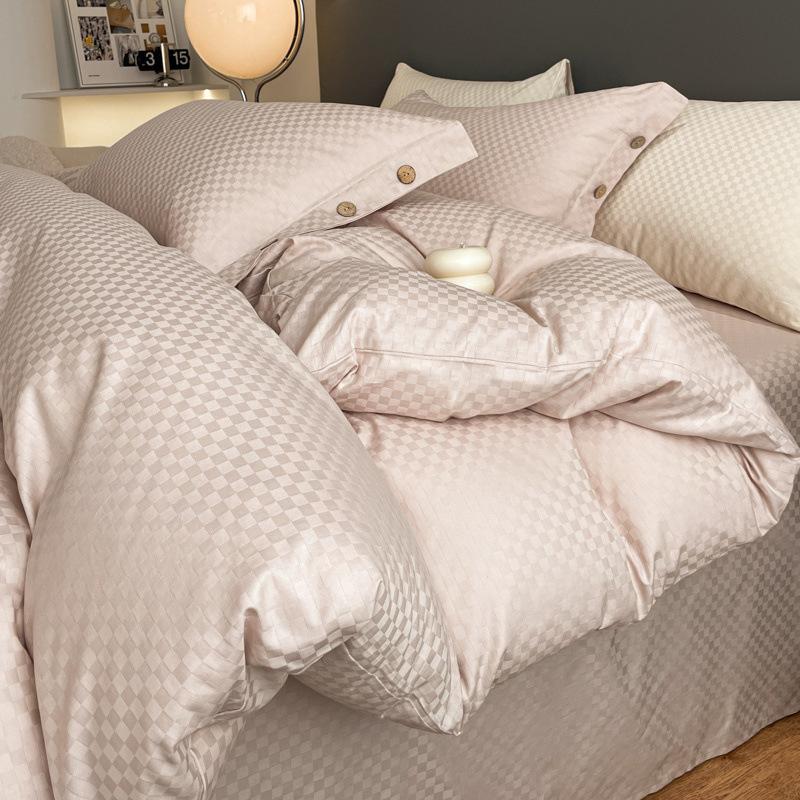 

Класс А Материнский и Младенческий 60 Легкая Роскошь Длинноволокнистый Хлопок Набор из 4 предметов Хлопок Чистый Хлопок Постельный Набор из Трех Предметов Простыня и Пододеяльник 1.8M-4Pcs жёлтый