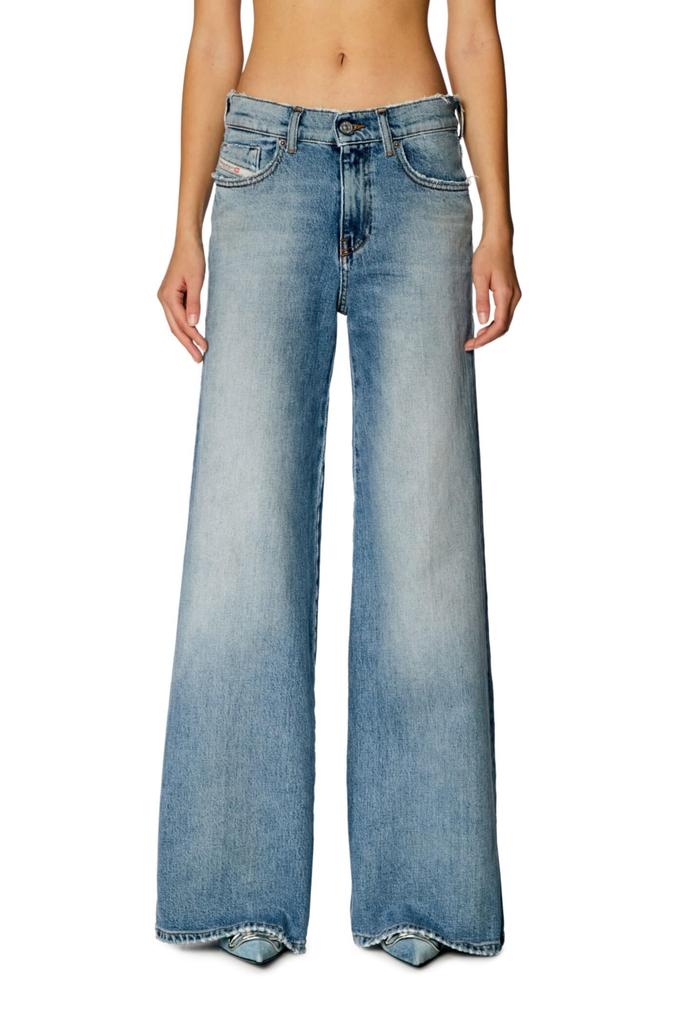 Diesel Women's D-AKEMI Denim Flare (A036250DQAD), 23-inch, Indigo Blue, 01