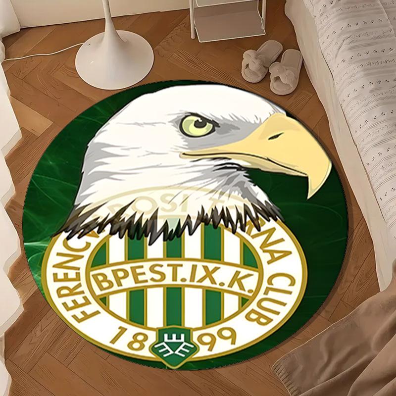Ferencvaros TC Football Club Round Mat, Anti-slip Circle Carpet Chair Rug For livingroom,Bedroom, Doormat Home Decor Gift Christmas Gifts