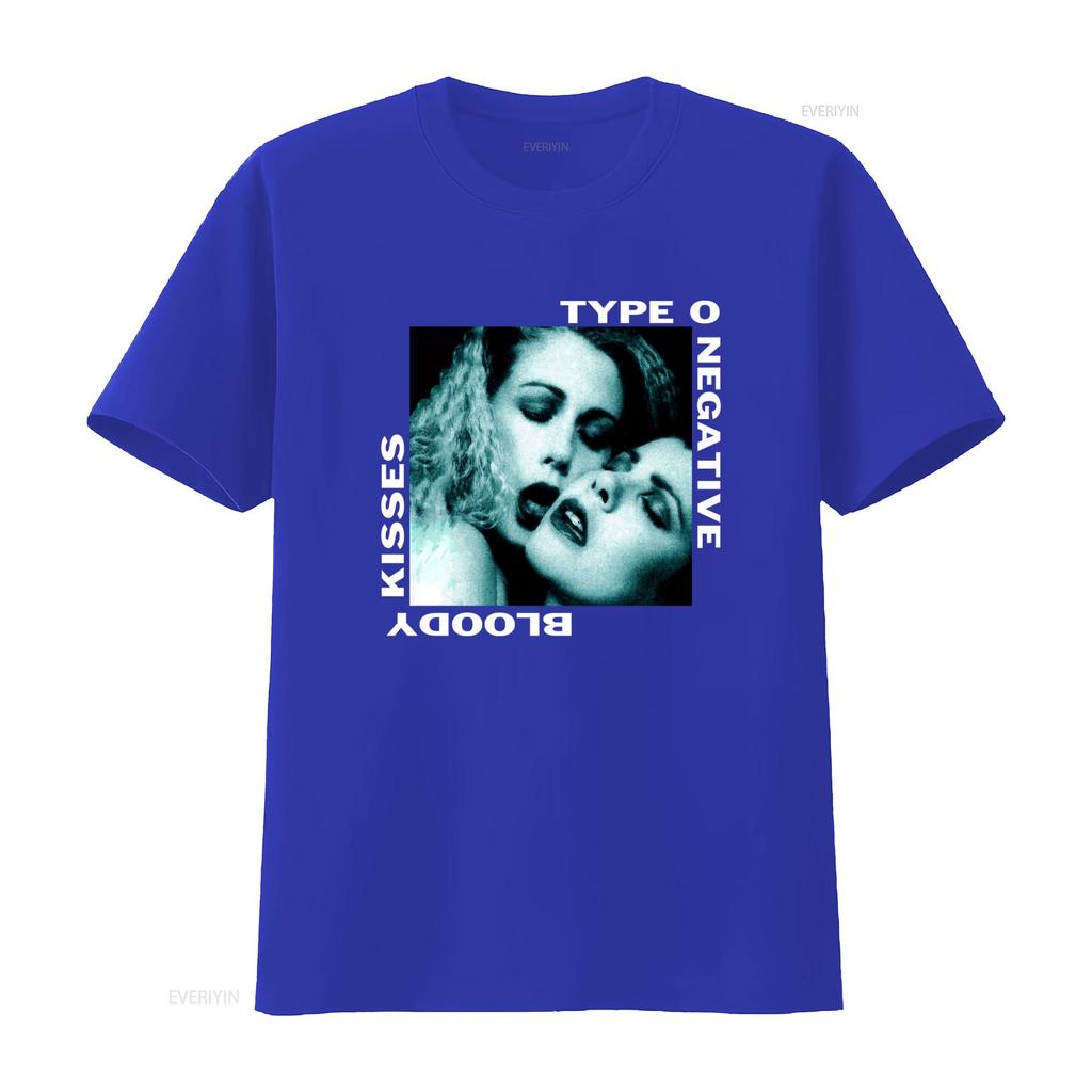 Type O Negative 1993 Bloody Kisses Retro Band Touring T Shirt Black Print S 2345Xl vintage Washed Casual Slightly Breathable