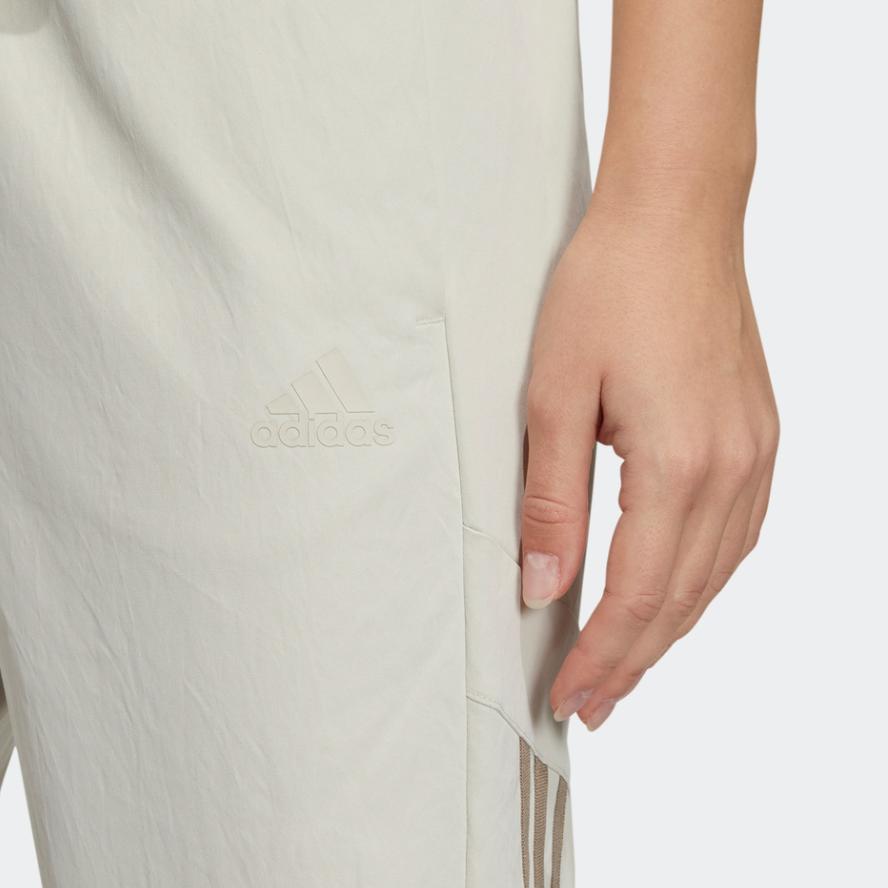 Adidas Knitted Sweatpants Women's Pink White HM7468