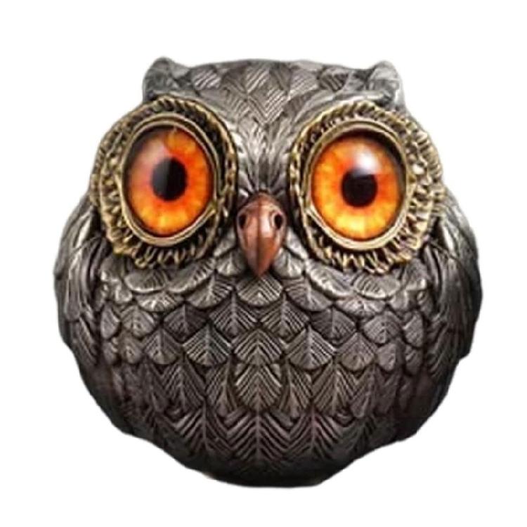 Charm Resin Owl Decoration With Fine Detail Owl Sculpture For Bedroom, Office, Or Living Area for Stylish Home