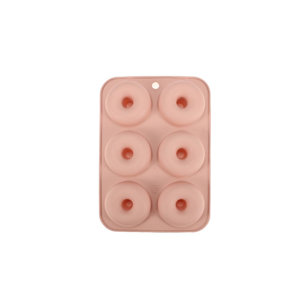 Silicone 6-Cavity Round Donut and Cookie Mold for DIY Baking