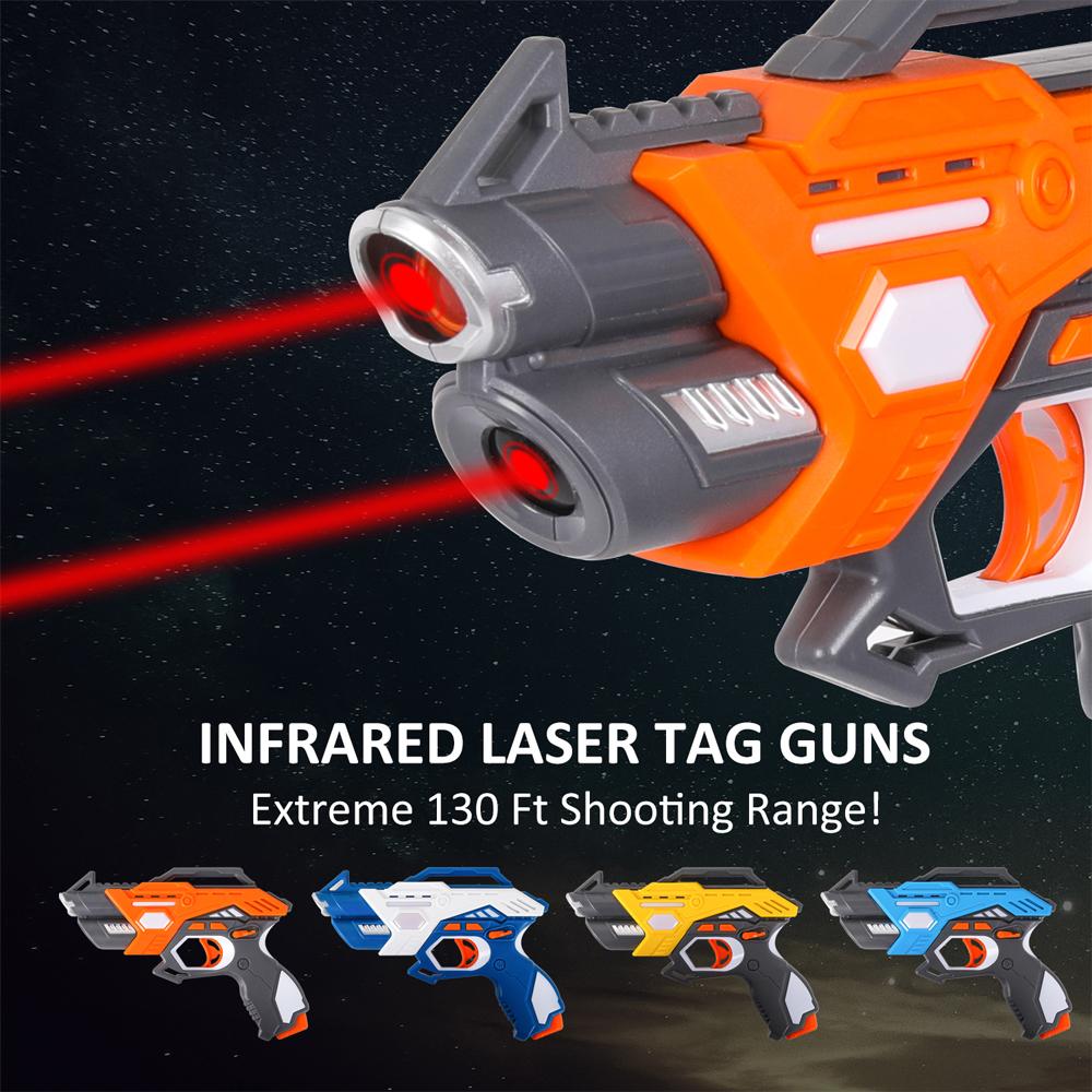 Lasertag-Pistolen, elektrische Infrarot-Licht-Spielzeugpistolen, Blaster, Laser-Kampfspiel, Interaktions-Pistolenspiel für Jungen und Kinder, für drinnen und draußen