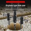 DIY Adjustable Airplane-Shaped Hole Saw for Woodworking and Ceiling Installations