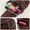 Vintage Retro Women Backpack for Teenage Girls School Bags Large Drawstring Backpacks High Quality PU Leather Brown Bag
