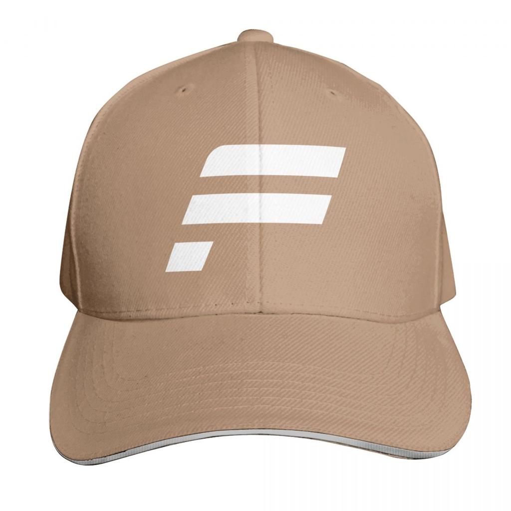 Fanatec F White Baseball Cap Contrast Two Tone Brim Snapback Flat Bill Strapback Dad Hat
