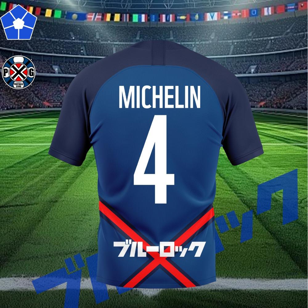 P.X.G Blue Lock Tee Anime Paris X Gen Jersey Football Uniform No.9 Rin Shidou Cosplay T Shirts Casual Sports Custom Name Tops