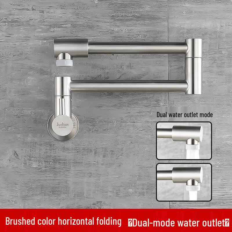 Tai Ju Fu Wall-Mounted Folding Single Cold Kitchen Faucet