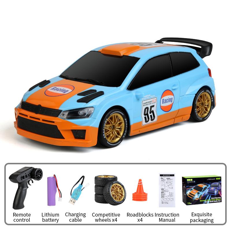 

New JJRC Q233 Rc Car Mini 1/64 4wd Drift Racing Cars with Lighting High Speed Remote Control Car Toys Children Birthday Gifts оранжевый