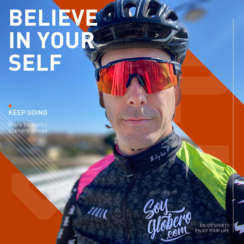 Kapvoe 3lens Sports Sunglasses Fashion Goggles Cycling Glasses MTB Riding Skating Sunglasses UV400 Man Woman Bike Eyewear
