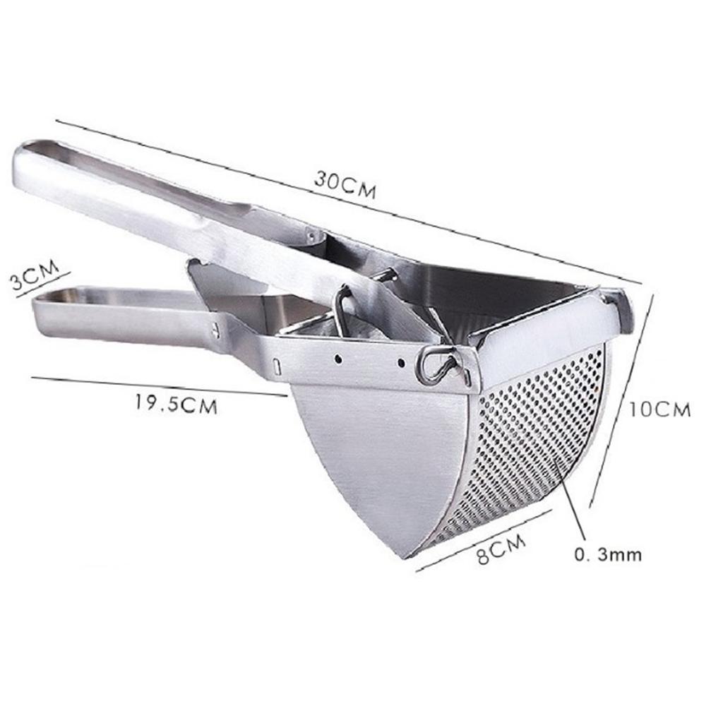Stainless Steel Chef Potato Ricer Kitchen Manual Masher Manual Squeeze Juice Extractor